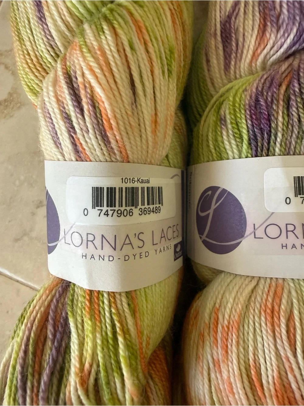 Lorna's Laces Hand-Dyed Yarn - Pastel Speckled Colorway - Kauai